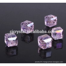 color combination glass beads china,cube crystal beads